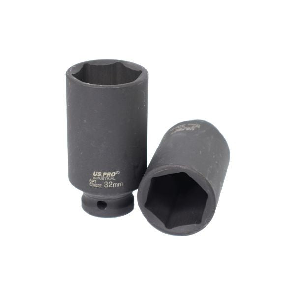 US PRO 13PC 1/2" Drive 6-Point Metric Deep Impact Socket Set 13MM-32MM
