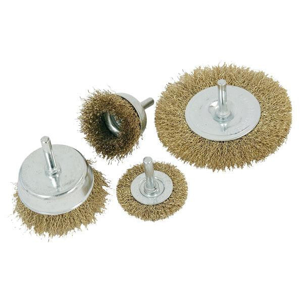 24PC Wire Brush Set with Drill Cup & Wheel Brushes