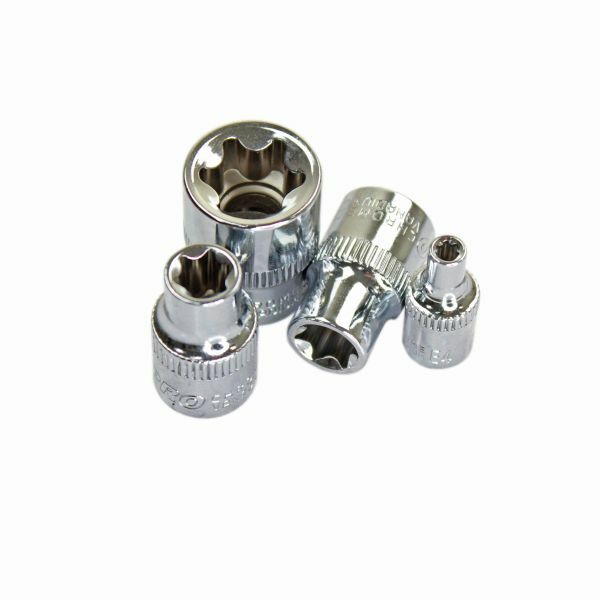 US PRO - 10PC 1/4" & 3/8" E STAR SOCKETS ON RAIL - SBW Trading Limited