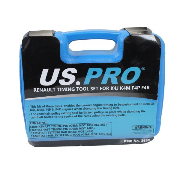 US PRO RENAULT TIMING TOOL SET FOR K4J K4M F4P F4R - SBW Trading Limited