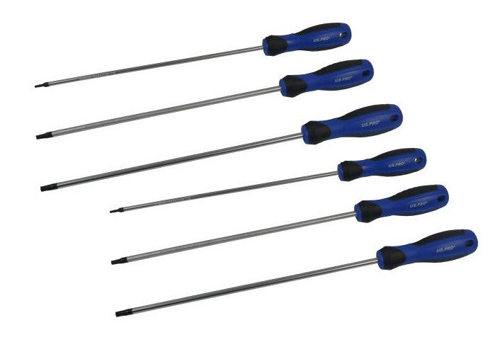 US PRO 6PC LONG TAMPER STAR SCREWDRIVERS T10 - T30 - SBW Trading Limited