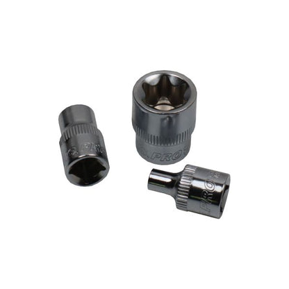 US PRO 12PC 3/8" DR E STAR SOCKETS ON RAIL - SBW Trading Limited