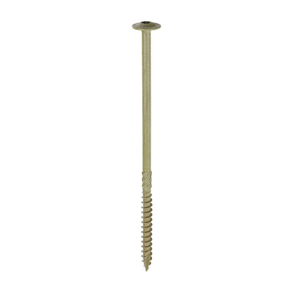 Timber Frame Landscaping Screws 6.7 x 150mm Wafer Head Green Exterior 50 Pack