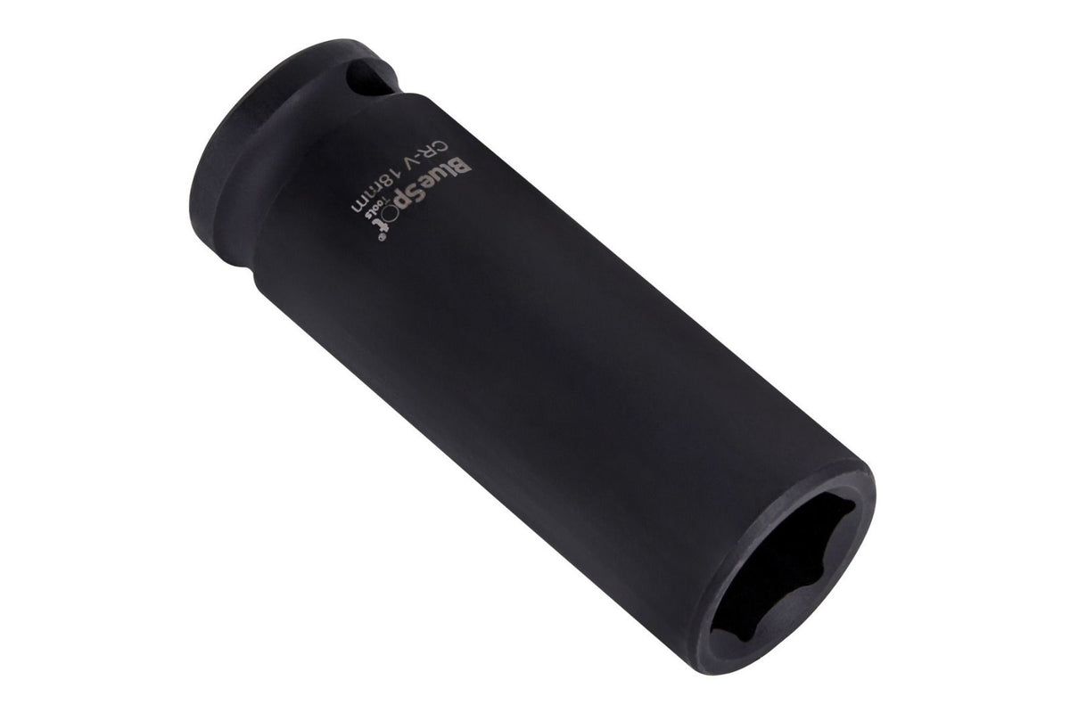 BlueSpot 1/2" Drive 18MM Deep Impact Socket 6 Point