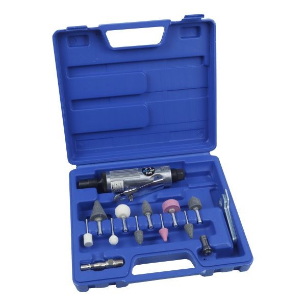 Us Pro Mini 1/4" Die Grinder Kit 25,000 Rpm 157Mm Collet & Stones Wrenches