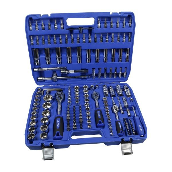 Us Pro 172Pc Superlock Metric Socket Set 1/4" 3/8" 1/2" Drives Ratchets & Bits