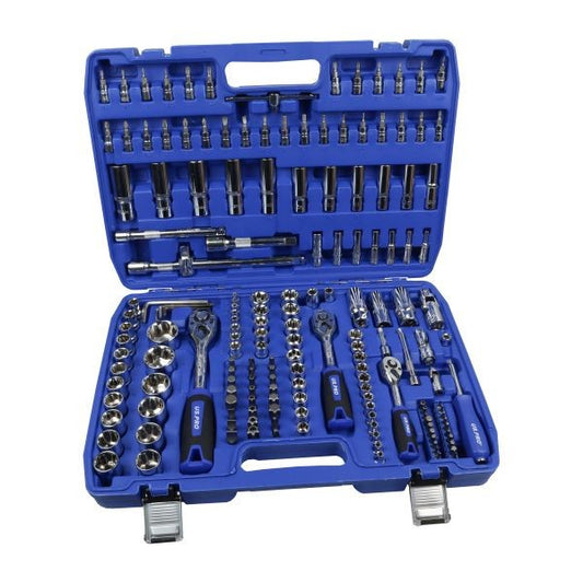 Us Pro 172Pc Superlock Metric Socket Set 1/4" 3/8" 1/2" Drives Ratchets & Bits