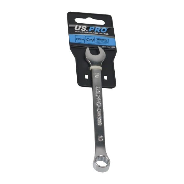 US PRO 10MM Combination Spanner Chrome CR-V