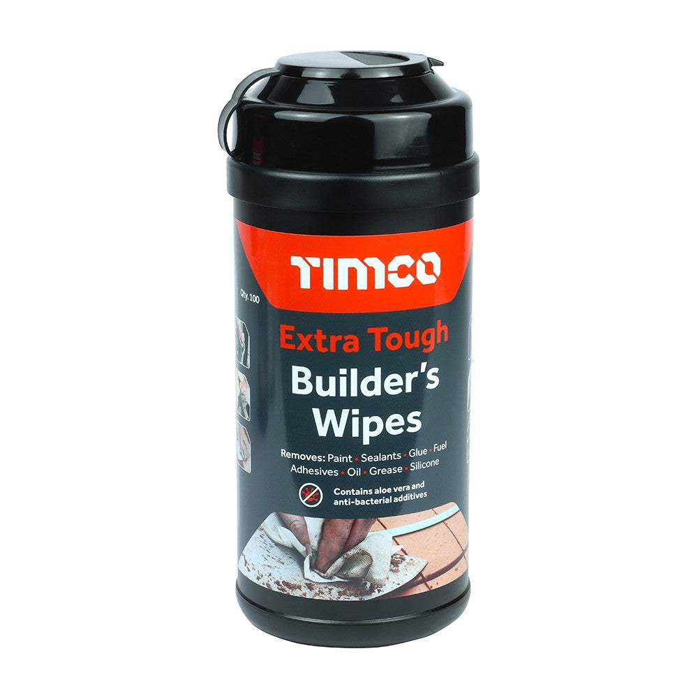 Timco Extra Tough Builders Wipes 100 Tub