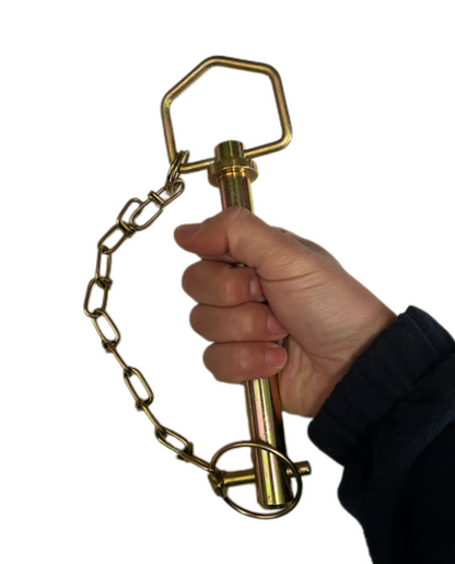 Trailer Tow Bar Hitch Pin 19MM x 162MM with Chain and Linchpin
