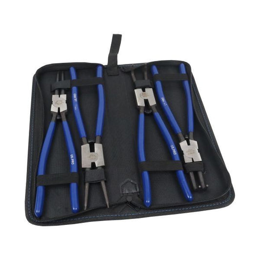Us Pro 4Pc Circlip Pliers Set 13" 325Mm Internal & External Straight/Bent Plier