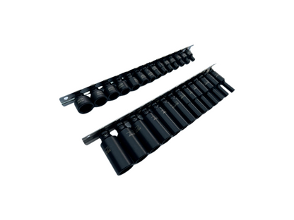 US PRO 28PC 1/4" Drive Deep & Shallow Impact Socket Set Metric