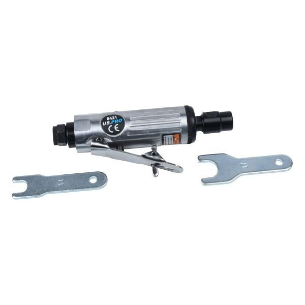 Us Pro 1/4" Air Die Grinder Compact 25,000 Rpm 3/6 Mm Collets Ce