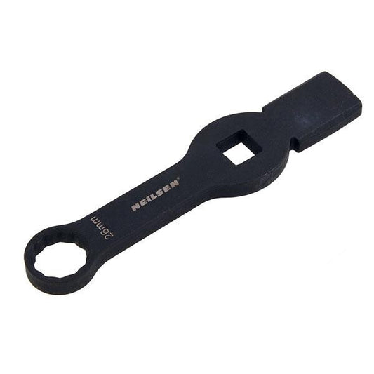 Neilsen 26Mm Slogging Wrench | 12-Point Box-End With 2 Striking Faces Cr-V Tool