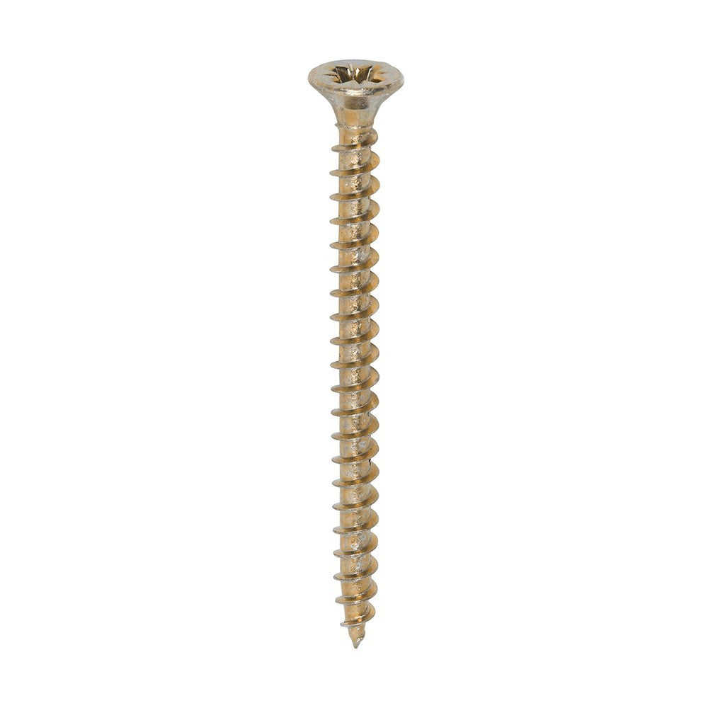 Timco 4.0 x 50mm Chipboard Woodscrews PZ2 Double Countersunk Head 400 Pack