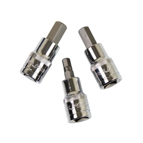 US PRO 5PC 1/2" Drive Hex Bit Socket Set 7-14MM 60MM Long