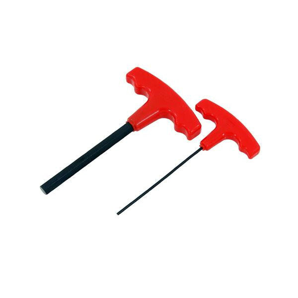 NEILSEN 10PC Metric T-Handle Hex Key Set 2-10MM with Wall Mount Stand