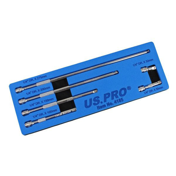 US PRO 6PC 1/4" Drive Extension Bar Set 32-275MM Cr-V