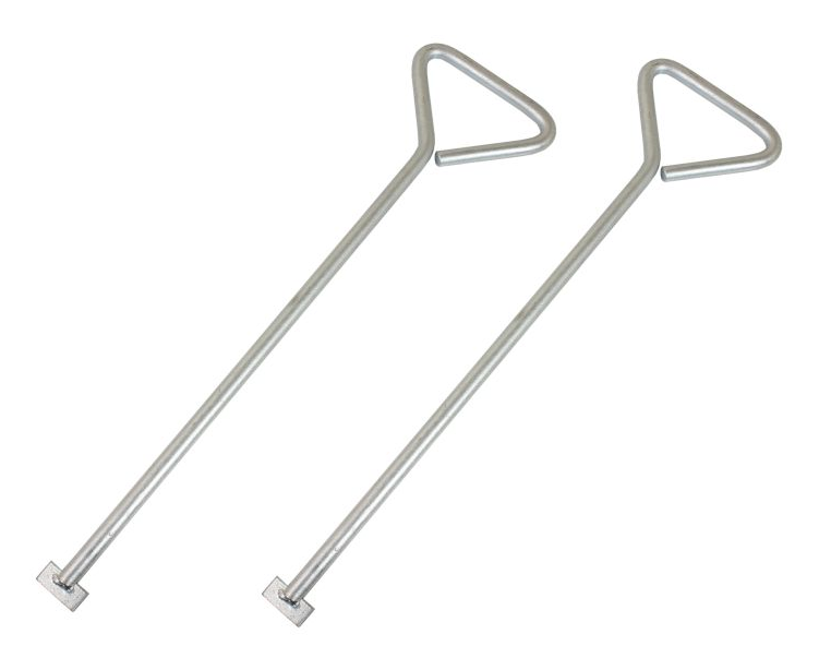 Us Pro 520Mm T End Manhole Cover Keys 2Pc Heavy Duty Drain Lifting Tool