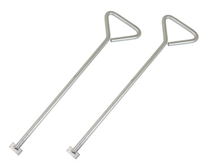 Us Pro 520Mm T End Manhole Cover Keys 2Pc Heavy Duty Drain Lifting Tool