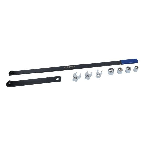 US PRO Serpentine Belt Tool Set 3/8" Drive Sockets & Crowfoot Bars