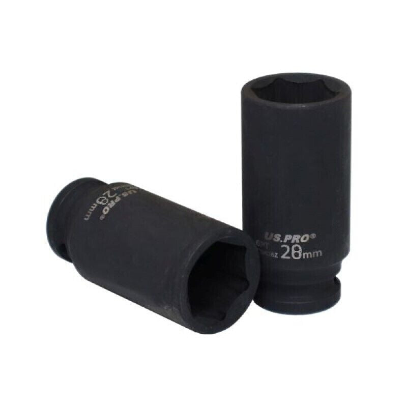 US PRO 1/2" Drive 28MM Deep Impact Socket 6-Point 78MM