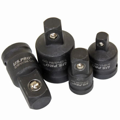 4PC Impact Socket Adaptor Set 1/2", 3/8", 1/4" Drive