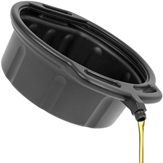 8L Oil Drain Pan With Pouring Nozzle Â For Oil, Coolant, Gearbox & Fuel Fluids