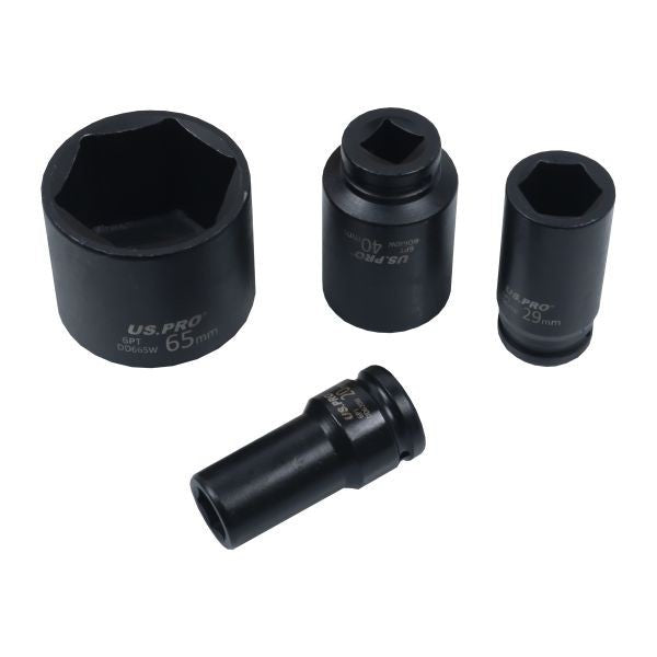 US PRO 33PC 3/4" Drive Deep Impact Socket Set 19-65MM 6 Point