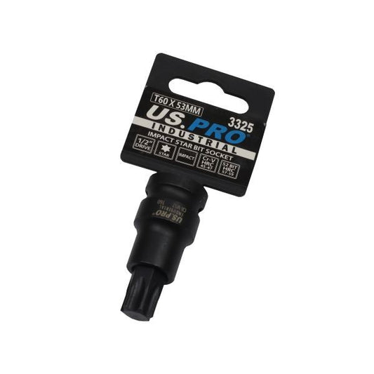 US PRO T60 1/2" Drive Impact Star Bit Socket 53MM