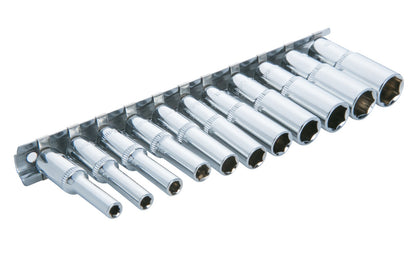 BlueSpot 1/4" Drive Metric Deep Socket Set 4-13MM