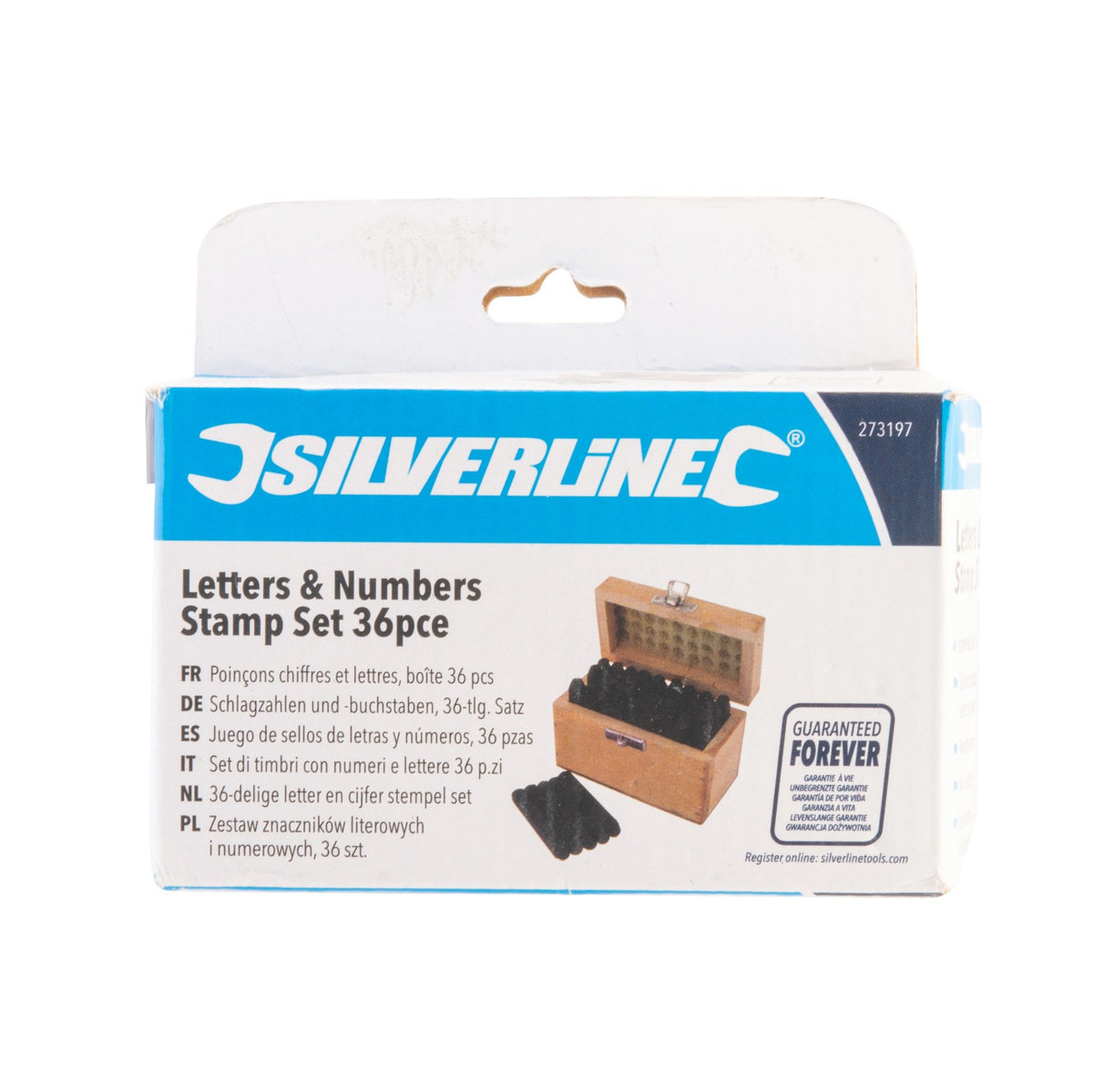 Silverline 36PC 5MM Letter & Number Stamp Set