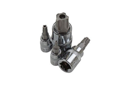 US PRO 12PC Tamper Torx-Plus Bit Socket Set TS8-TS60 1/4", 3/8", 1/2" Drive