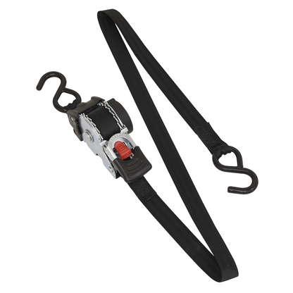 Sealey Twin Pack Auto-Retractable Ratchet Tie Downs 25MM x 3M 600Kg