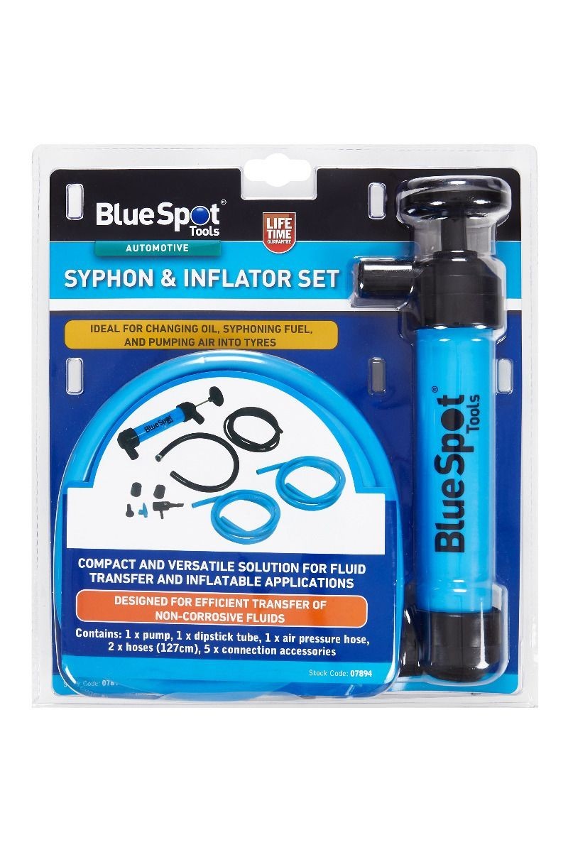 BlueSpot Syphon and Inflator Pump Set