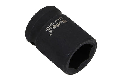 BlueSpot 18MM Shallow Impact Socket 1/2" Drive 6 Point 38MM