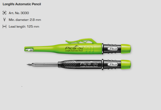 Pica Dry Longlife Automatic Pencil Construction Marker Art.3030 2.8Mm Lead