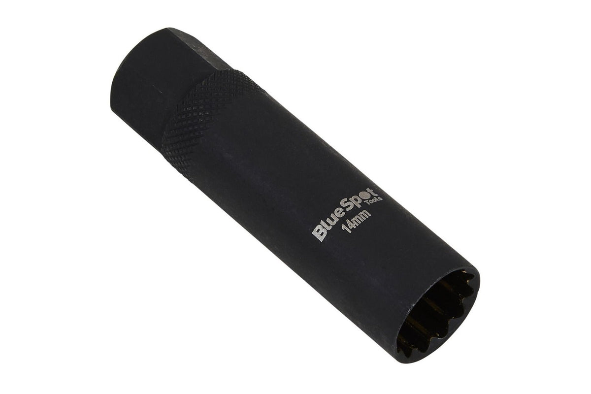 BlueSpot 14MM Thin Wall Magnetic Spark Plug Socket 3/8" Drive 12 Point