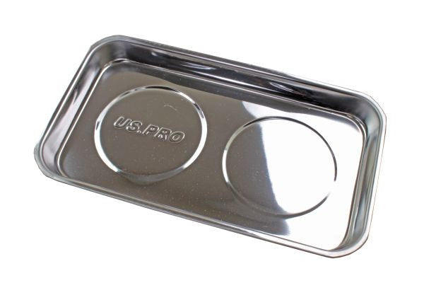 Us Pro Double Magnetic Parts Tray Stainless Steel 140X240X22Mm