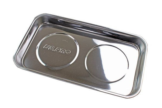 Us Pro Double Magnetic Parts Tray Stainless Steel 140X240X22Mm