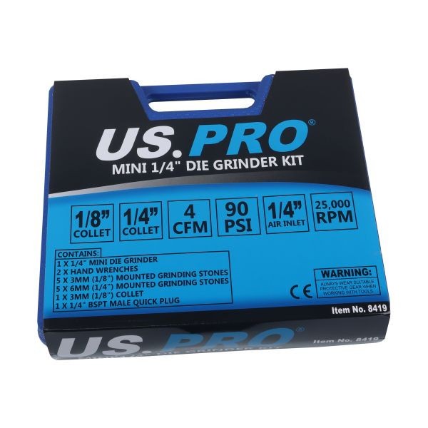 US PRO Mini 1/4" Die Grinder Kit 25,000 RPM 157MM