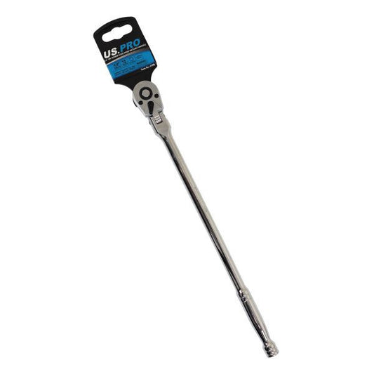 Us Pro 1/4" Drive 305Mm Flexi Head Ratchet | 72T, Reversible, Quick Release