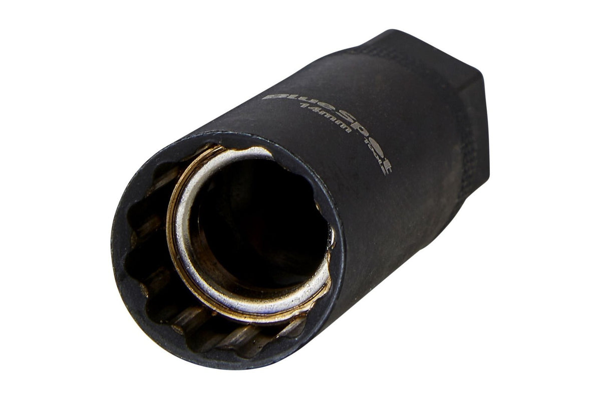 BlueSpot 14MM Thin Wall Magnetic Spark Plug Socket 3/8" Drive 12 Point