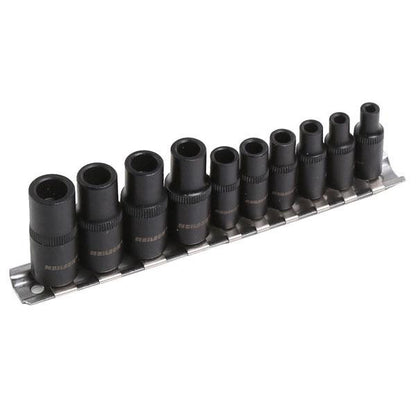 Neilsen 10Pc Tap Socket Set Magnetic 1/4" & 3/8" Drive For M1.5ÂM14 Thread Taps