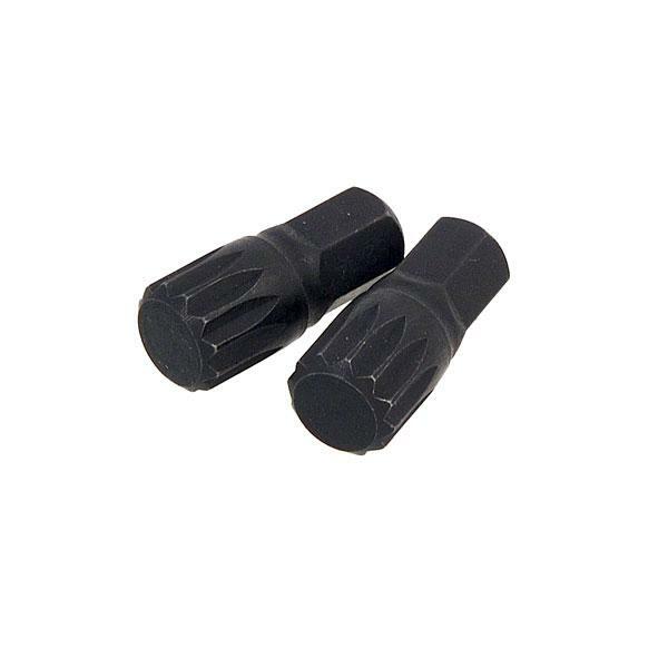 NEILSEN 2PC M14 Spline Bit Set 10MM Hex Drive 30MM