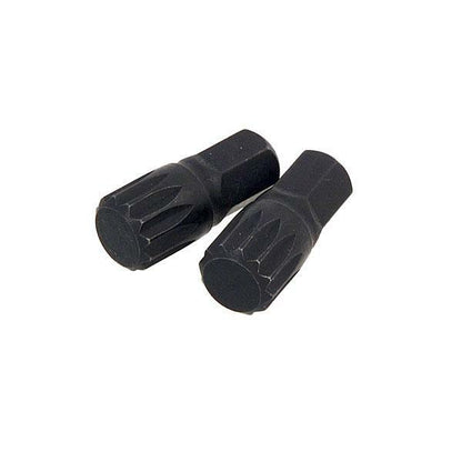 NEILSEN 2PC M14 Spline Bit Set 10MM Hex Drive 30MM