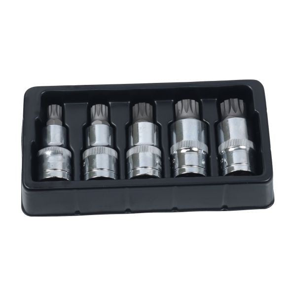 US PRO 5PC 1/2" DR TRIPLE SQUARE BIT SOCKET SET - SBW Trading Limited