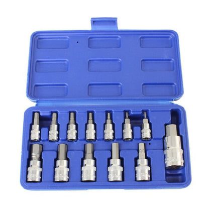 US PRO 13PC METRIC HEX BIT SOCKET SET - SBW Trading Limited