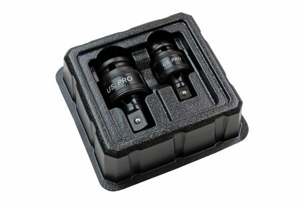 US PRO INDUSTRIAL 2PC IMPACT UNIVERSAL JOINT SET 3/8" & 1/2" DRIVES - SBW Trading Limited