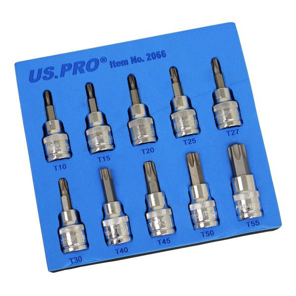US PRO 10PC 3/8" DR STAR BIT SOCKETS - SBW Trading Limited